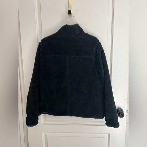 LL Bean Black Sherpa Fleece Jacket Women’s Size XL - Picture 4 of 8